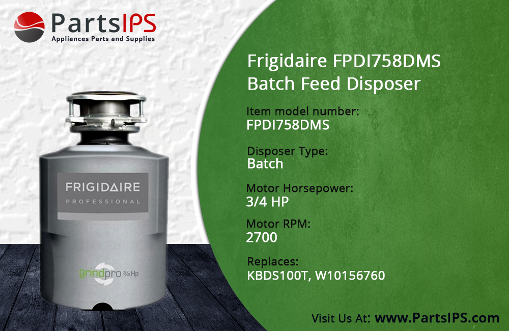 Frigidaire FPDI758DMS Batch Feed Disposer